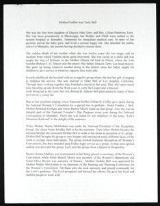 Obituary, Freddie Jean Terry Bell, 2005