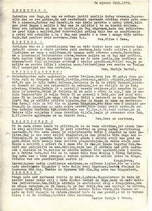 Circular letter for July 1979