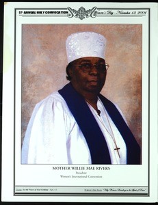 Annual Holy Convocation of the Church of God in Christ (97th: 2004), Women's day program (incomplete copy 1)
