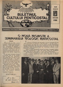 Buletinul Cultului Penticostal - Biserica lui Dumnezeu Apostolica