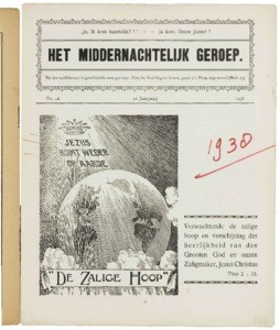 Het middernachtelijk geroep : orgaan van de Stichting Immanuël : maandblad voor de verspreiding van het Pinkster-Evangelie, vol. 01 (1938), nr. 12