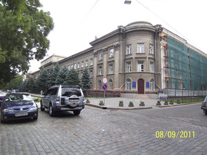 Street views of 43 Yevreis'ka Street, Odessa, Ukraine, 2011