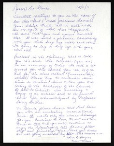 Tolbert, letter, 2011, to Goodson