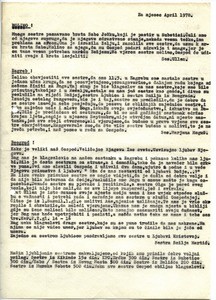 Circular letter for April 1978