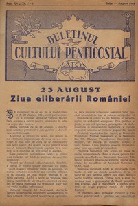 Buletinul Cultului Penticostal - Biserica lui Dumnezeu Apostolica