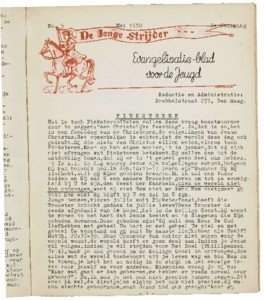 De jonge strijder : Pinkstermaandblad voor jeugdwerk en zondagsschool, vol. 02, nr. 05 (1950 mei)