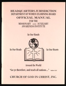 Official manual for the Missionary and Auxiliary Awareness Institute, COGIC, after 1991