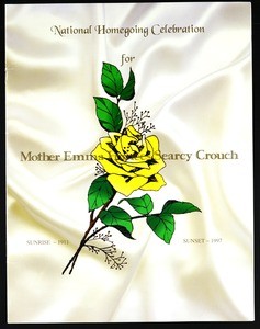 Memorial service program, Emma Frances Searcy Crouch, 1997 (24 pp., copy 1)