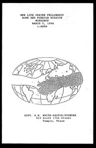New life prayer fellowship, Home and Foreign Mission workshop, program, Texas, 1994