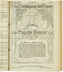 Die Verheissung des Vaters und der Sieg des Kreuzes, 1921, nr. 9
