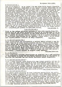 Circular letter for July 1982