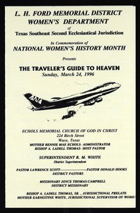 The traveler's guide to heaven, program, 1996