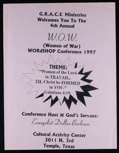 W.O.W wordship conference (4th: 1997), Texas, program