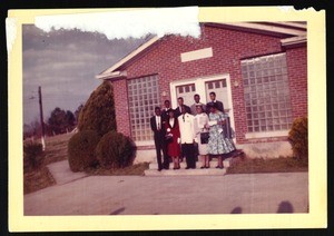 Unidentified members Saints Industrial cafeteria