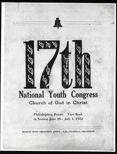 National youth congress, COGIC (17th: 1952), program
