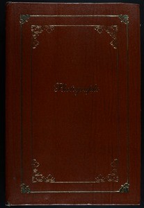 Photograph album (gold embossed woodgrain)