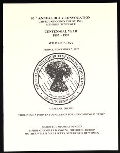 Annual Holy Convocation of the Church of God in Christ (90th: 1997), Women's day program