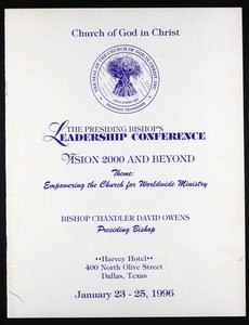 COGIC, leadership conference program, 1996