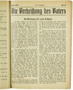 Die Verheissung des Vaters und der Sieg des Kreuzes, 1937, nr. 6