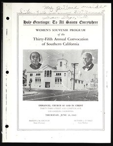 Annual Convocation of Southern California (35th: 1949), women's souvenir program