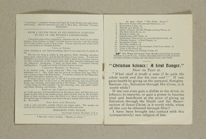 "Christian science: a soul danger." Roker tracts, no. 9