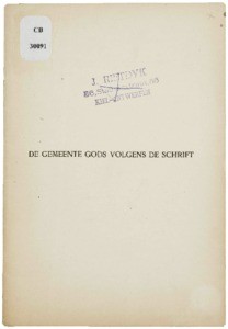 De gemeente Gods volgens de Schrift