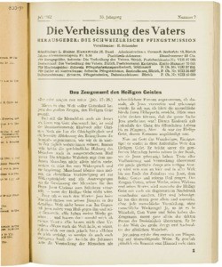 Die Verheissung des Vaters, 1962, nr. 7