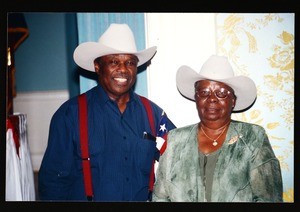 Unidentified man and woman, Texas day, AIM, COGIC, Houston
