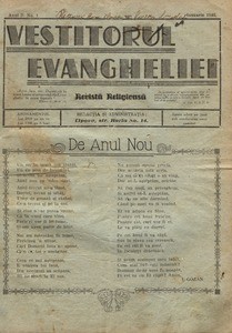 The herald of Gospel, 1946, vol, 2, no. 1 = Vestitorul Evangheliei, 1946, anul II, nr 1