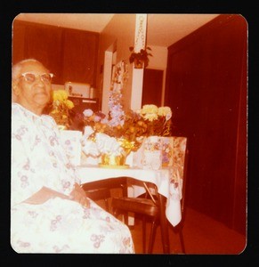 Unidentified woman in a kitchen