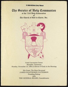 73rd Annual Holy Convocation of the Church of God in Christ, Service of Communion