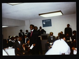COGIC Texas bishops at a reception, Memphis, 1980's