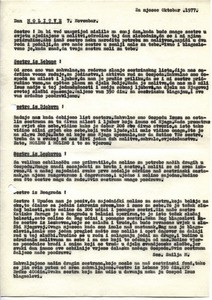 Circular letter for October 1977