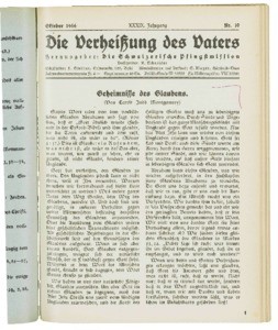 Die Verheissung des Vaters und der Sieg des Kreuzes, 1946, nr. 10