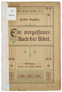 A forgotten Book of the Bible