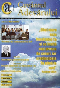 Buletinul Cultului Penticostal - Biserica lui Dumnezeu Apostolica