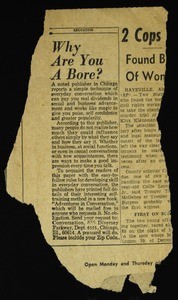 "Why are you a bore?"