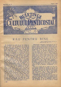 Buletinul Cultului Penticostal - Biserica lui Dumnezeu Apostolica