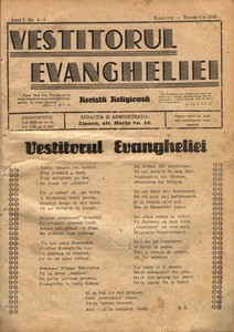 The herald of Gospel, 1945, vol, 1, no. 4-5 = Vestitorul Evangheliei, 1945, anul I, nr 4-5