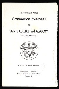 Saints College and Academy commencement exercises program, 2006