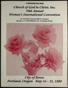 39th Annual Women's Convention of the Church of God in Christ Workshop Program