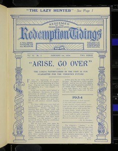Redemption tidings, vol. 10, nos. 1-24, 1 Jan. - 15 Dec. 1934