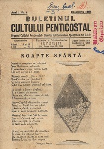 Buletinul Cultului Penticostal - Biserica lui Dumnezeu Apostolica