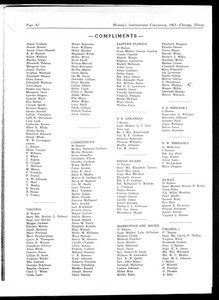 Compliment deligates, COGIC, Chicago, 1963