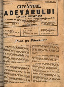 Buletinul Bisericii lui Dumnezeu Apostolice Penticostale