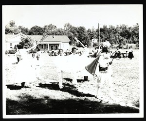 Children in May Day procession