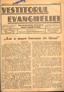 The herald of Gospel, 1947, vol, 3, no. 2 = Vestitorul Evangheliei, 1947, anul III, nr 2