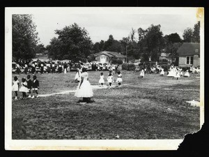 Students performing at a May Day program, Saints Industrial school, Lexington