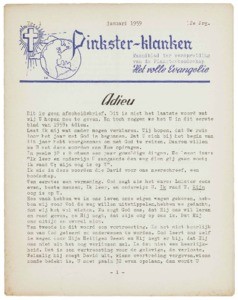 Pentecostal sounds : monthly magazine of the Pentecostal church, vol. 12 (1959), no. 01