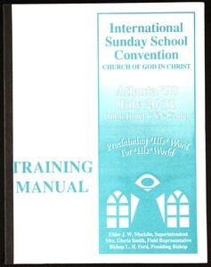 International Sunday school convention, COGIC, training manual, 1993